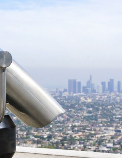 a view of downtown from the griffith observatory in LA
