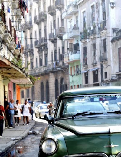 a vintage car in cuba
