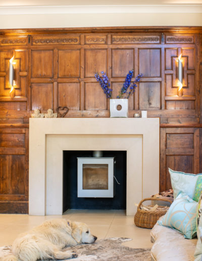 a modern home hallway styled for an interior photography shoot by surrey social stock photography