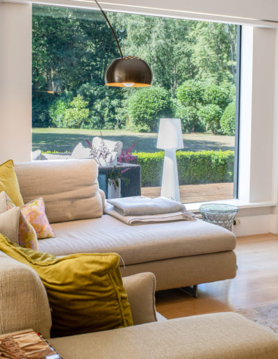 a living room styled for a property photo shoot by surrey social stock photography