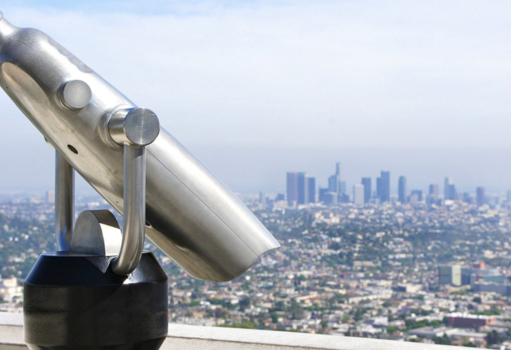 view of LA from the Griffith Observatory