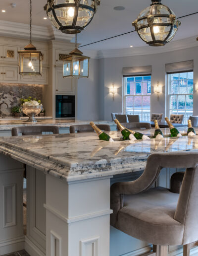 a contemporary kitchen photographed during an interior photo shoot