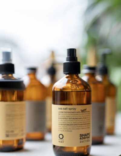 hair product in a hair salon