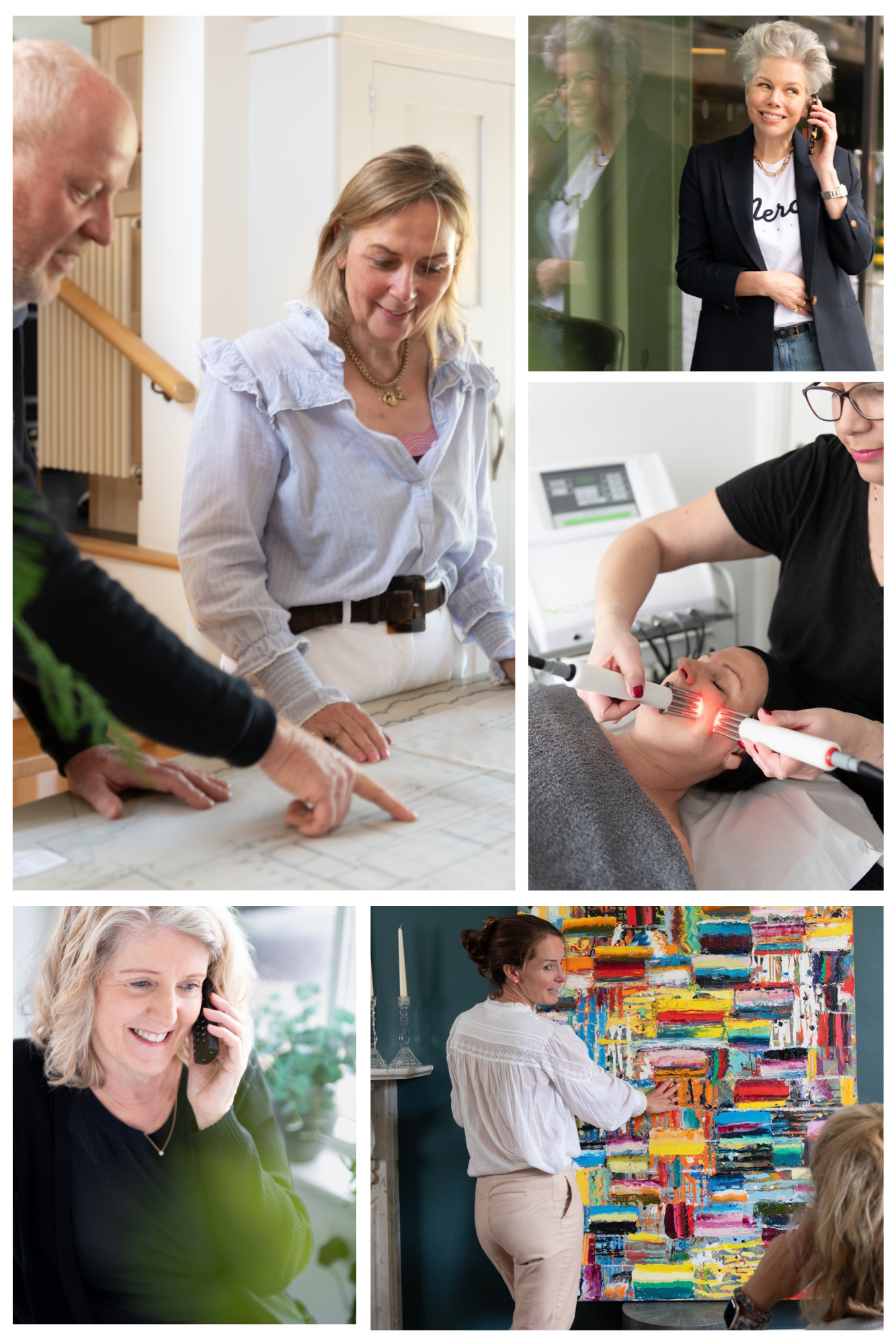 client gallery a series of images of personal brand clients during a photo shoot